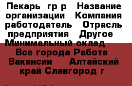 Пекарь– гр/р › Название организации ­ Компания-работодатель › Отрасль предприятия ­ Другое › Минимальный оклад ­ 1 - Все города Работа » Вакансии   . Алтайский край,Славгород г.